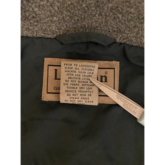 LL Bean Fleece Lined Nylon Vest Mens‎ XL Green Full-Zip Outdoor Hiking Gorpcore - Picture 13 of 13